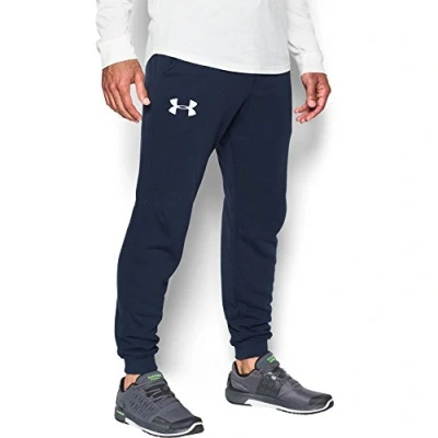 Image of Under Armour Men&#039;s Rival Cotton Jogger Pants Midnight Navy, Large