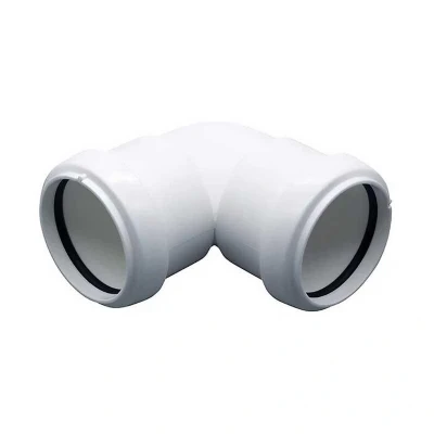 Image of FloPlast Push Fit Waste 90 Bend 40mm White Home Standard