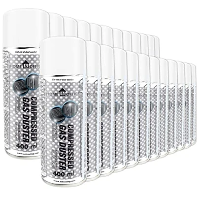Image of Compressed Gas Duster 24x AABCOOLING Home&amp;Office 400ml K2, Camera and Photo Cleaners, Accessories, Cans of Air, Electronics, Can Air