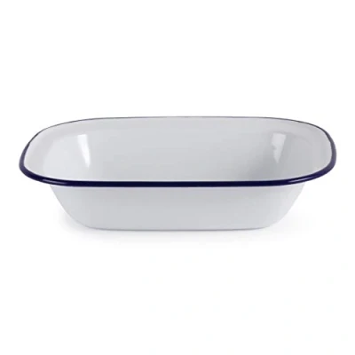 Image of Falcon 61028 Enamel Baking Tray,White,28 x 23 4.5 cm
