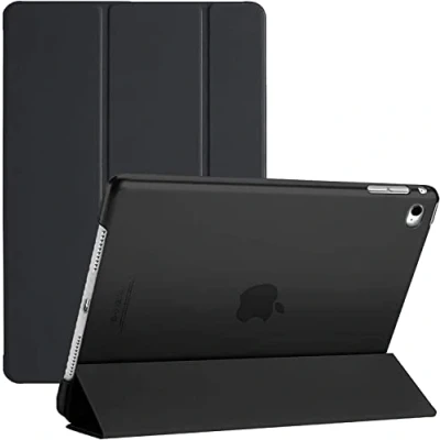 Image of MOBISTAR Case for iPad Mini 1 2 3 Smart Cover Ultra Slim Lightweight with Translucent Back 7.9&quot; Apple Mini, 2, (Black)
