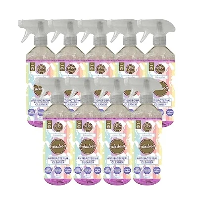 Image of Fabulosa Antibacterial Disinfectant Spray, All Purpose Multi Surface Cleaner, 500ml, 9 pack, Unicorn Dust