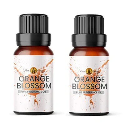 Image of Aroma Energy Orange Blossom Fragrance Oil 20ml (2 x 10ml) Highly Scented for Making Candle, Soap, Wax Melt, Diffuser etc