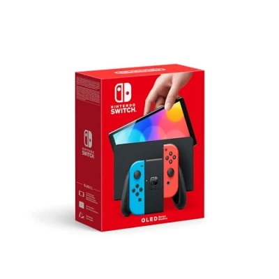 Image of Nintendo Switch (OLED Model) Neon Blue/Neon Red