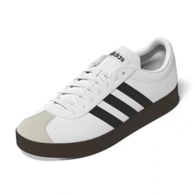 Image of adidas Women&#039;s Vl Court Base Shoes, FTWR White/core Black/Grey one, 4.5 UK