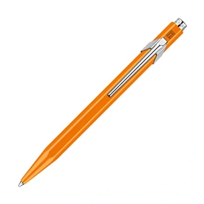 Image of Caran d&#039;Ache 849 Metal Range Ball Pen Fluo Orange,1 Count (Pack of 1)