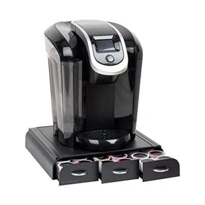 Image of Mind Reader TRY3PC BLK drawer / storage box for 36 Sweet Taste, Neat K Cup,and CBTL capsules