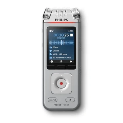 Image of Philips VoiceTracer DVT4110 Voice Recorder with Sembly AI Speech to Text Software