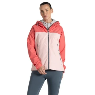 Image of Craghoppers Womens Vanth Breathable Waterproof Shell Jacket, DpCoral/PnkP, 8 EU