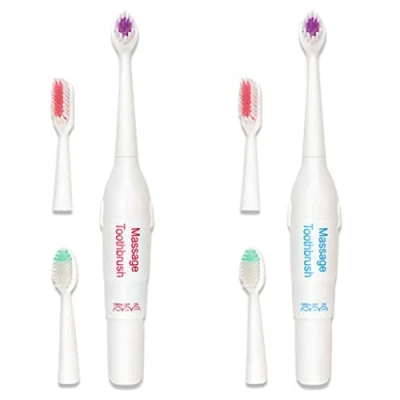 Image of Adults Electric Massage Toothbrush 3 for Head Replacement Operated Tooth Brush Set
