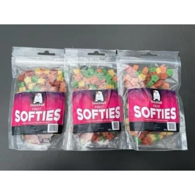 Image of Stockbull Fruit Softies Dog Training Treats (3 x 165g Bags)