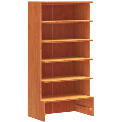 Image of vidaXL Shoe Cabinet Wax Brown 52x30x104 cm Solid Wood Pine
