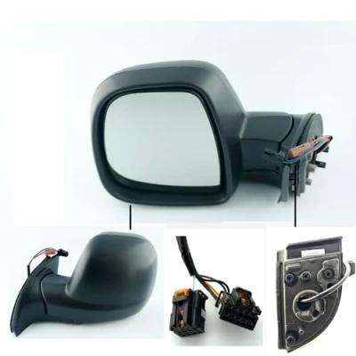Image of Complete Wing Mirror Unit Fits Peugeot Partner 2019 onward, Electric Right Driver Side