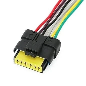 Image of Rear Tail Light Wired Plug Connector Pig Harness Cable For Renault Clio Mk3