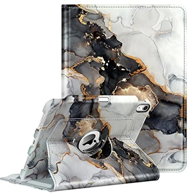 Image of FINTIE Rotating Case for iPad Air 11 inch (2024) M2, 6th / 5th 4th Generation (2024/2022/2020) [360 Rotating] Adjustable Stand Cover with Pencil Holder, Cloudy Marble