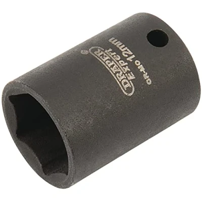 Image of Draper Expert HI TORQ� 6 Point Impact Socket, 1/4&quot; Sq. Dr., 12mm