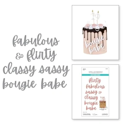 Image of Spellbinders Fabulous Birthday Etched Dies from The Bougie Collection by Nina Boettcher