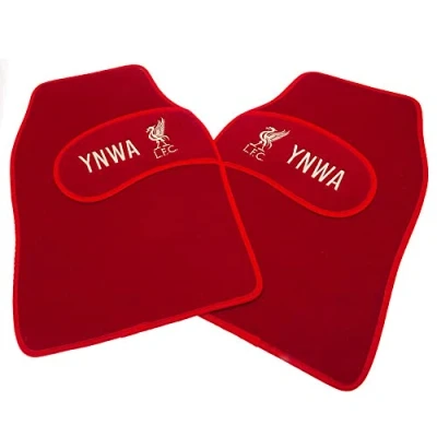 Image of Liverpool FC YNWA Car Mat (Pack of 2) (One Size) (Red)