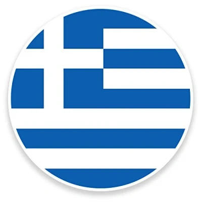Image of 2 x 10cm Greece Greek Flag Vinyl Sticker Decal Laptop Car Luggage Travel #9046 (10cm Wide High)