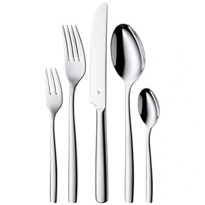 Image of WMF Palma Cromargan Cutlery Set for 12 People, Silver, 60 Piece