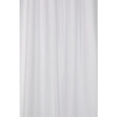 Image of Croydex Professional Plain White Water Resistant Textile Shower Curtain 1800 X 2100mm
