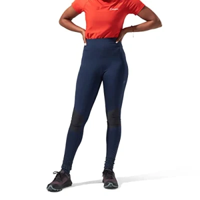 Image of Berghaus Women&#039;s Lelyur Leggings Trekking Tights, Comfortable Fit, Breathable Pants, Dusk/Jet Black, 8