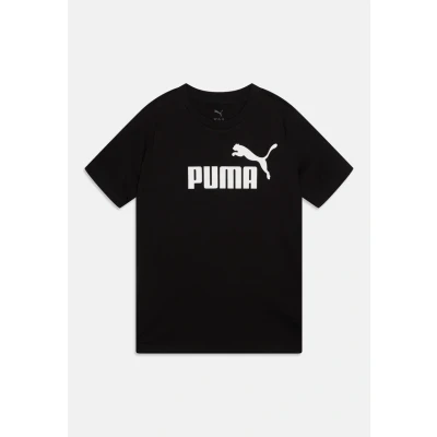 Image of Puma LOGO TEE Unisex Print Tshirt for kids, Size: 5 6y, Black