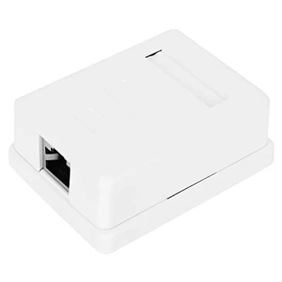 Image of 2pcs CAT6 Surface Mount Box RJ45 8P8C Network Socket Single Port Desktop Information Junction Boxes