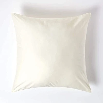 Image of HOMESCAPES 1000 Thread Count Egyptian Cotton Cream 80 x cm Pillowcase Euro Size Luxury Pillow Case