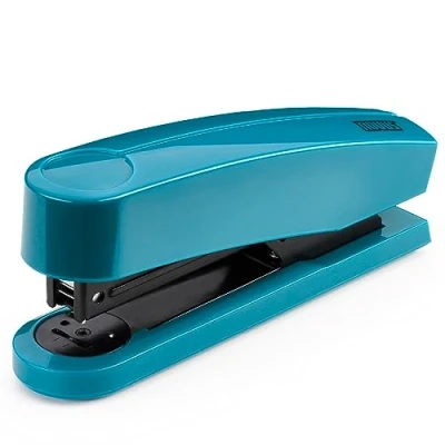 Image of NOVUS B2 Color ID 2.0 Stapler (25 Sheets Stapling Capacity, Top Loading Mechanism, Metal Device with Plastic Sheath, includes 200 Staples) Bright Petrol