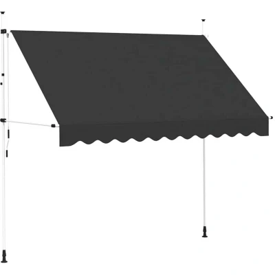 Image of vidaXL Manual Retractable Awning 300 cm Anthracite