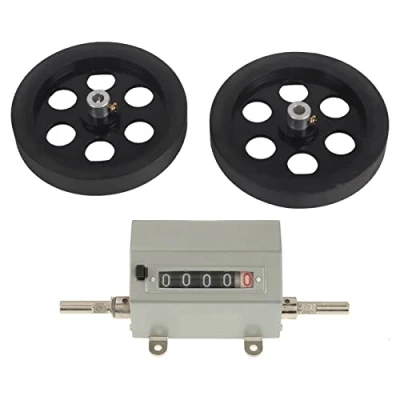 Image of Length Counter with Rolling Wheel 5 Digits Meter 0 9999.9 Roller Type for Measuring