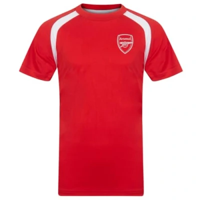 Image of Arsenal FC Official Gift Boys Poly T Shirt Red 10 11 Yrs LB