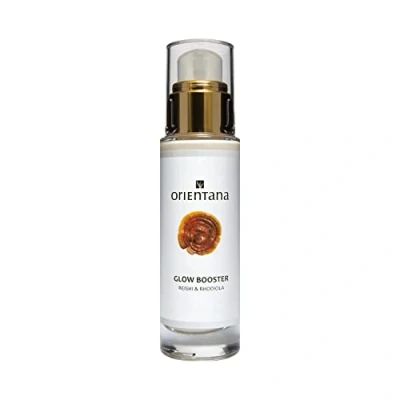 Image of Orientana Natural Face Illuminating Booster Reishi &amp; Rhodiola Vegan Glow Day Cream Anti Aging Moisturiser Dark Spot Pigmentation Treatment Firming Hydrating Mature Skin 30ml