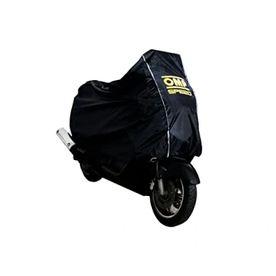 Image of OMP Speed Waterproof Motorcycle Cover Large Size Motorbike Oxford 300D Indoor/Outdoor