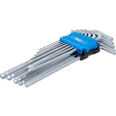 Image of BGS 9799 L Type Wrench Set extra long internal Hexagon / with Ball Head 1.5 10 mm 13 pcs.