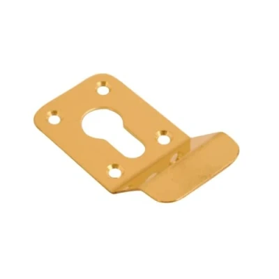 Image of Vibe Cylinder Pull Euro 90x45mm on Polished Brass, Front Door for Use Doors Security, Lock with Curved Finger Grip, Latch Pull, Handle Locks