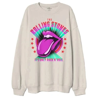 Image of The Rolling Stones Its Only Rock N Roll Oversized Sweatshirt M Sand