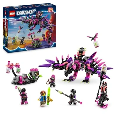Image of LEGO DREAMZzz 3 in 1 The Never Witch’s Nightmare Creatures Set, Magical Building Toys for 9 Plus Year Old Boys &amp; Girls, Build as Cauldron, Wolf or Raven Figures, Creative Birthday Gift Kids 71483