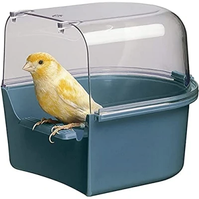 Image of Ferplast Trevi Bird Bath Covered Canary 14x15x13cm