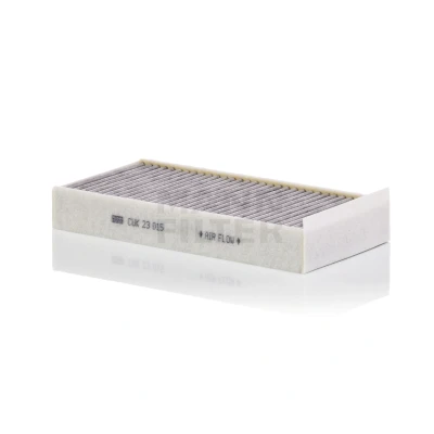 Image of 64116835404, 64116835405, 64116835406, 64316835404, 64316835405 Pollen Filter MANN CUK 23 015 2 Activated Carbon 233mm 115mm 32mm