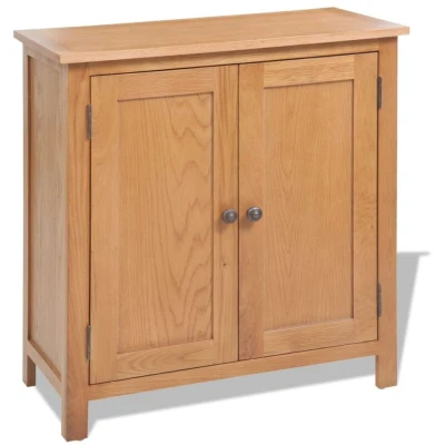 Image of vidaXL Sideboard 70x35x75 cm Solid Oak Wood