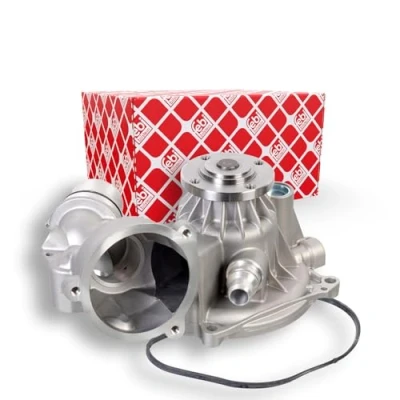 Image of 11517531859, 11517531860, 11517586779 Water pump FEBI BILSTEIN 175531 with seal Metal BMW: 5 Saloon, X5, 6 Convertible