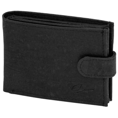 Image of Simaru Cork Wallet: Unisex RFID Protected Wallet with Space for 11+ Cards, Notes, Coins, Fold Out Design, Viewing Window, and Sustainable Materials