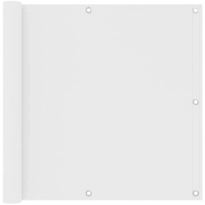 Image of vidaXL Balcony Screen White 90x500 cm Oxford Fabric