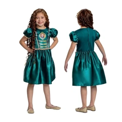 Image of Disney Official Standard Merida Costume Kids, Princess Dress Up for Kids Size M