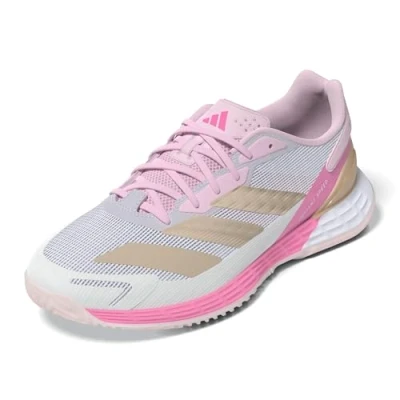 Image of adidas Performance Defiant Speed 2.0 tennis Multicourt shoes, Women&#039;s, Size: 6.5, White/ash pearl/bliss pink shoes