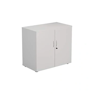 Image of Office Hippo Heavy Duty Cupboard, Robust Furniture, Storage With Adjustable Feet, Versatile Lockable 1 Durable Shelf White