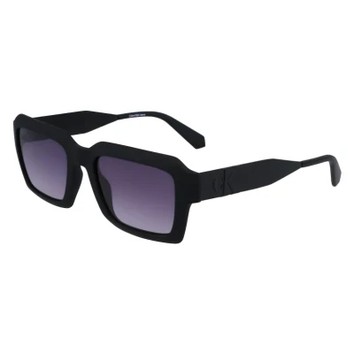 Image of Calvin Klein Jeans Unisex Sunglasses, Size: 54, Matte black