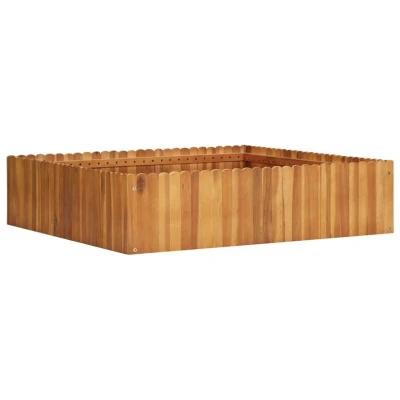 Image of vidaXL Garden Raised Bed 100x100x25 cm Solid Acacia Wood